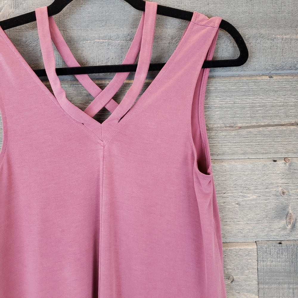 AEO Soft & Sexy Sueded Strappy Tank Top Purple - Picture 4 of 6